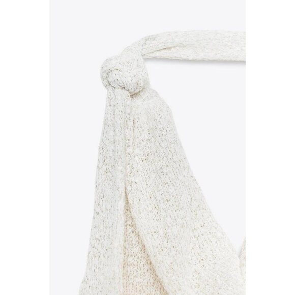 ZARA RUSTIC DRESS WITH SCARF - Picture 10 of 10